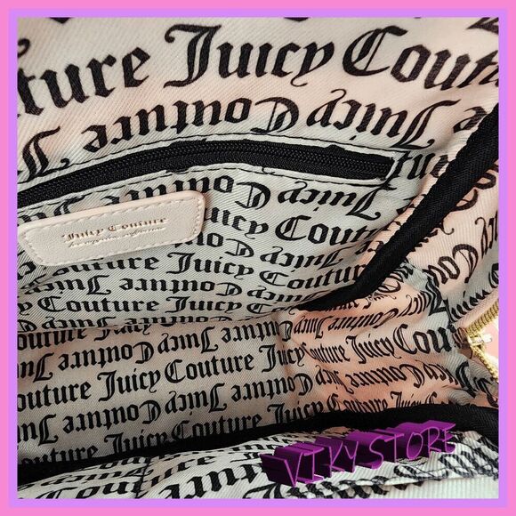 NWT ๐ Juicy Couture Velvet Backpack Rhinestones Glamorous &โChic #7086 ๐ - Picture 13 of 14